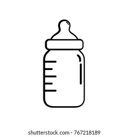 baby milk bottle vector