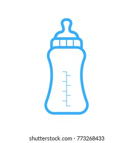 baby milk bottle vector 
