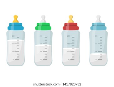 Baby milk bottle vector design illustration isolated on white background