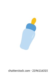 Botella de leche para bebés. Vector aislado