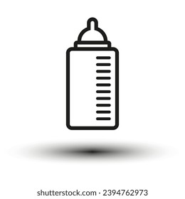 Baby milk icon. Vector illustration. EPS 10.