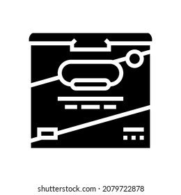 baby milk powder glyph icon vector. baby milk powder sign. isolated contour symbol black illustration