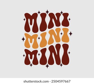 Bebé, Mini, Mamá, Dada, Camiseta de otoño, Camiseta divertida de Acción de Gracias de otoño, Diseño de camiseta de calabaza, Diseño de otoño, Diseños de calabaza