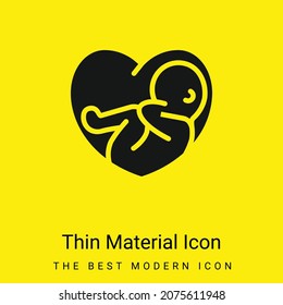 Baby minimal bright yellow material icon