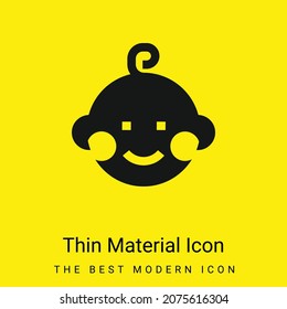 Baby minimal bright yellow material icon