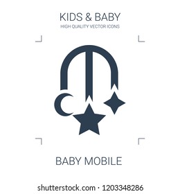 baby mobile icon. high quality filled baby mobile icon on white background. from kids baby collection flat trendy vector baby mobile symbol. use for web and mobile