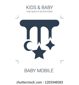 baby mobile icon. high quality filled baby mobile icon on white background. from kids baby collection flat trendy vector baby mobile symbol. use for web and mobile