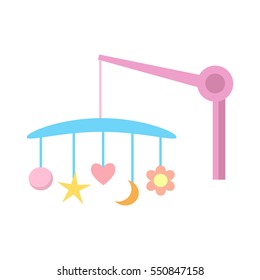 Baby mobile vector icon.