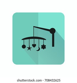 Baby mobile vector icon.