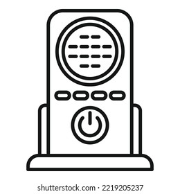 Baby Monitor Care Icon Outline Vector. Radio Toy. Neonatal Nanny