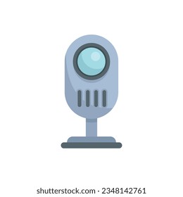 Baby monitor icon flat vector. Radio infant. Newborn toy isolated