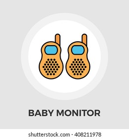 Baby monitor Icon Vector. Flat icon isolated on the white background. Editable EPS file. Vector illustration.