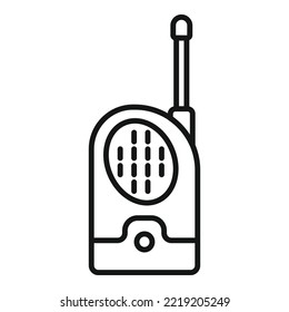 Baby monitor toy icon outline vector. Radio infant. Video care