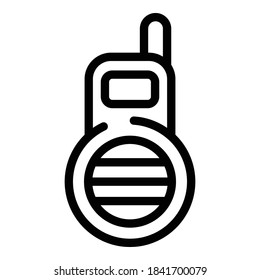 Baby monitor video icon. Outline baby monitor video vector icon for web design isolated on white background
