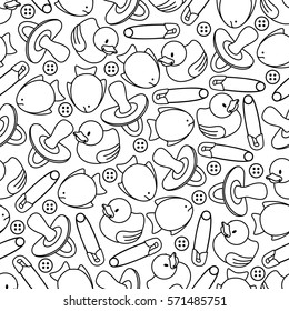 baby monochrome pattern: black and white color