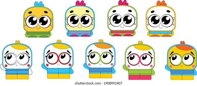 Baby Monster Character For Kids