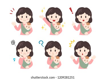 Baby and mother