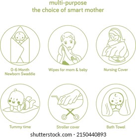 Baby Mother Blanket Vector customer use