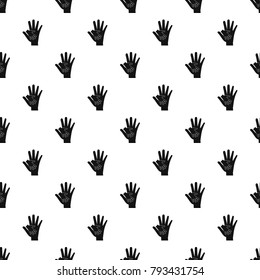 Baby and mother hand pattern seamless in simple style vector illustration