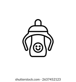 baby mug icons isolated on White Background. Flat style design