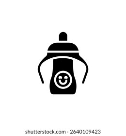 baby mug icons isolated on White Background. Flat style design