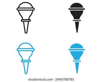 baby nasal aspirator icon black and white vector outline sign