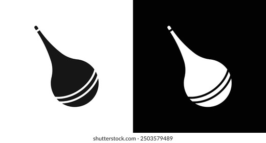 baby nasal aspirator icon line art vector
