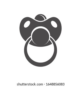 Baby Nipple icon in flat style.Vector illustration.