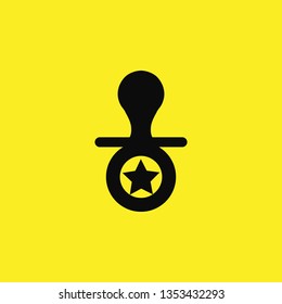 baby nipple icon vector