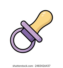 Baby Nippel Icon Vektorgrafik Design Vorlage einfach und sauber