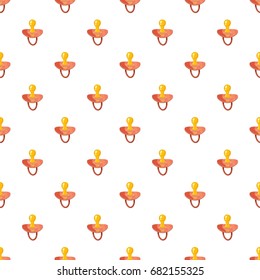 Baby nipple pattern seamless repeat in cartoon style vector illustration