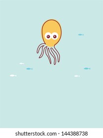 baby octopus card