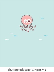 baby octopus card