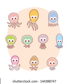 baby octopus card