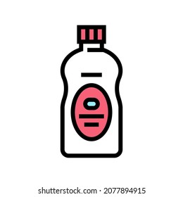 baby oil natural cosmetic color icon vector. baby oil natural cosmetic sign. isolated symbol illustration