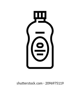baby oil natural cosmetic line icon vector. baby oil natural cosmetic sign. isolated contour symbol black illustration