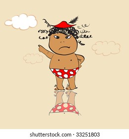 Baby on the beach. See also similar work in my gallery