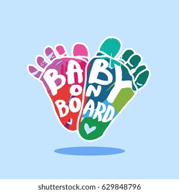 Baby on Board logo / sticker / label / sign