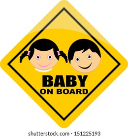 Baby on board, sticker