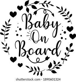 Baby On Board, Baby Vector File