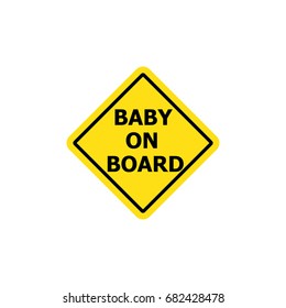 Baby on board warning sign