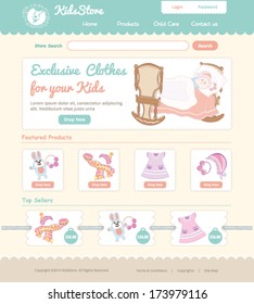 Baby on line store web template