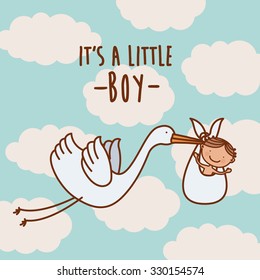 baby on the way design, vector illustration eps10 graphic 
