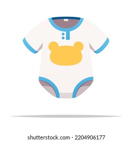 Baby onesie bodysuit vector isolated illustration