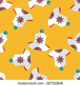 baby onesie flat icon,eps10 seamless pattern background