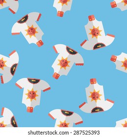 baby onesie flat icon,eps10 seamless pattern background