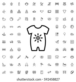 baby onesie icon illustration isolated vector sign symbol. Baby icons vector set.