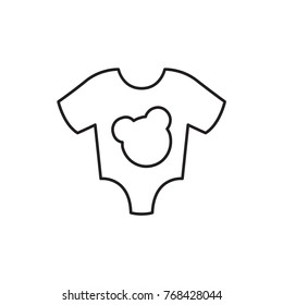 baby onesie icon illustration isolated vector sign symbol