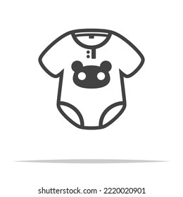 Baby onesie icon transparent vector isolated