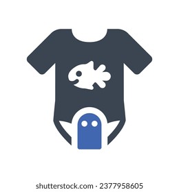 Baby onesie Icon, Vector Graphics